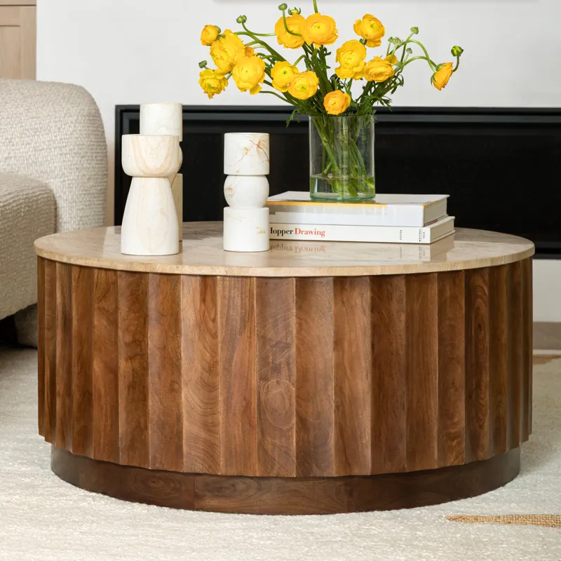 Yann Candle Holder Brown