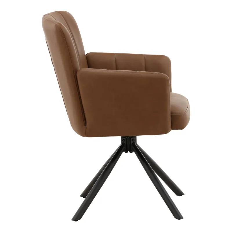 Stefano Dining Chair Set Of 2 Cognac