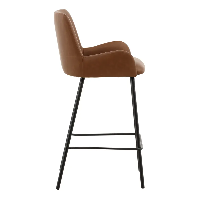Zamar Counter Stool Set Of 2 Saddle