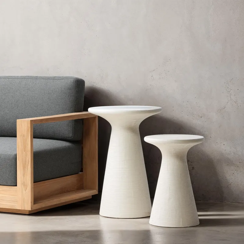 Fania Side Table White Sm