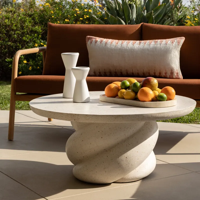 Nidia Outdoor Coffee Table Ivory