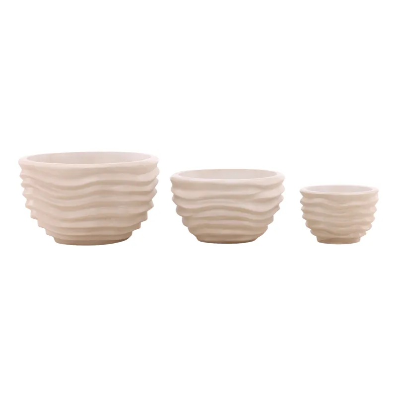 Abramson Outdoor Planter Set Of 3 Sand