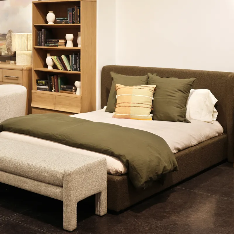 Tobias Bed Olive - Queen