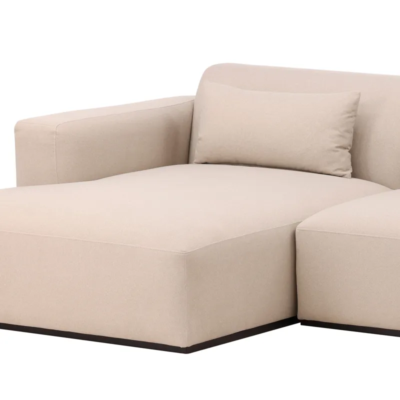 Brooklyn Chaise Sectional Cream