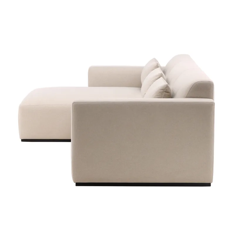 Brooklyn Chaise Sectional Cream