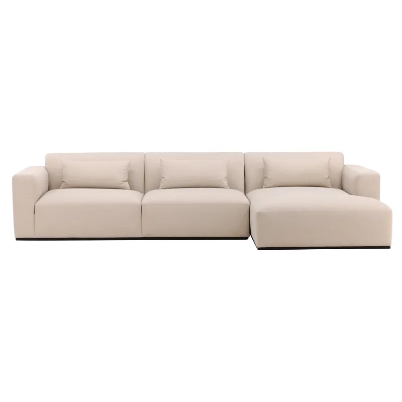 Brooklyn Chaise Sectional Cream