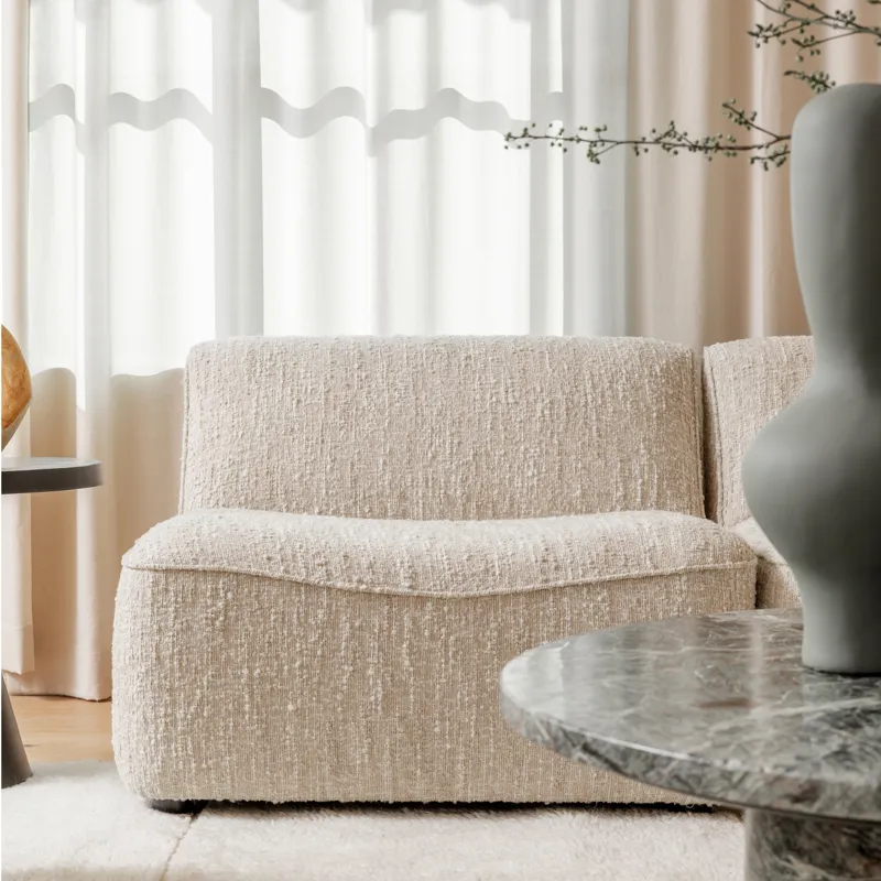 Madeline Modular Sectional Armless Beige