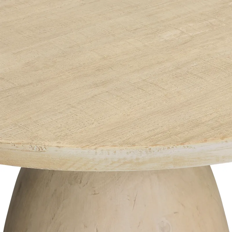 Cabrera Round Dining Table Lt Warm Wash 48\"