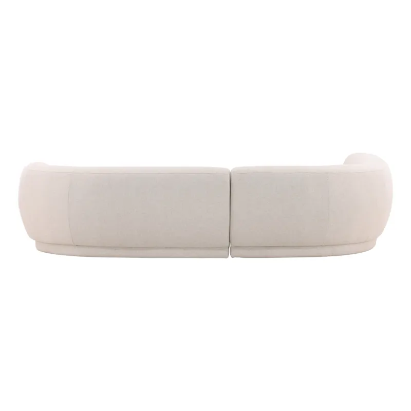 Lake Chaise Sectional Cream C0