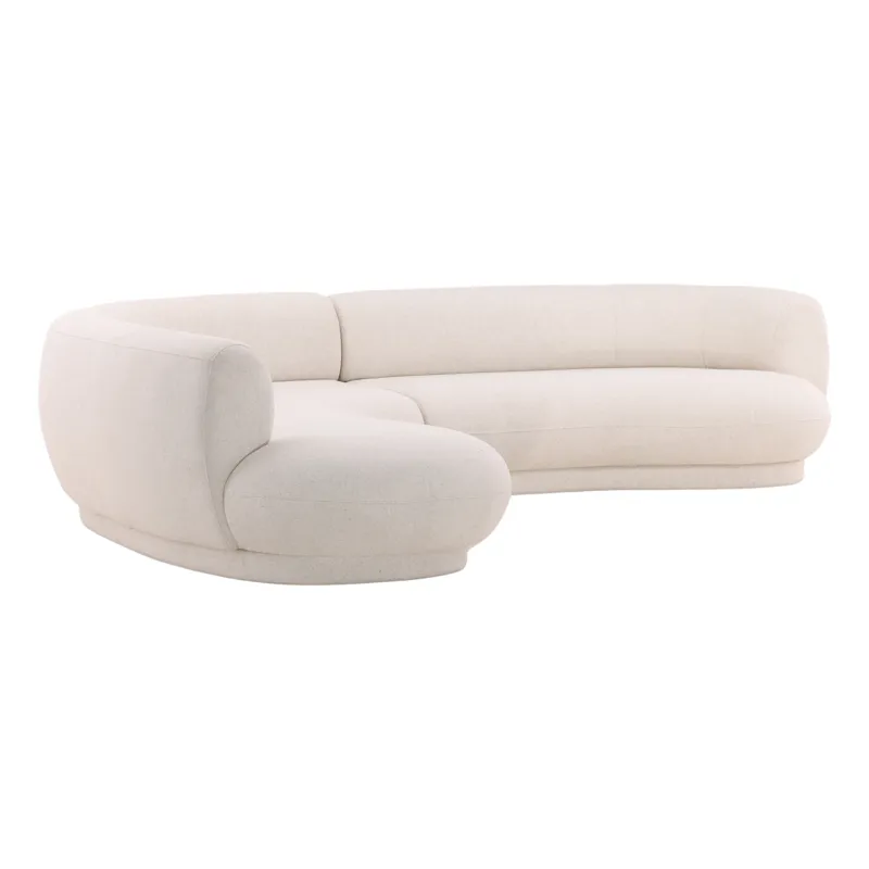 Lake Chaise Sectional Cream C0