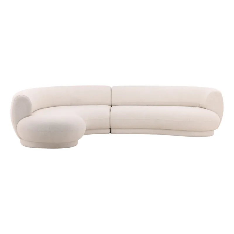 Lake Chaise Sectional Cream C0