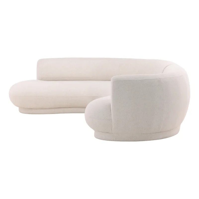Lake Chaise Sectional Cream C0
