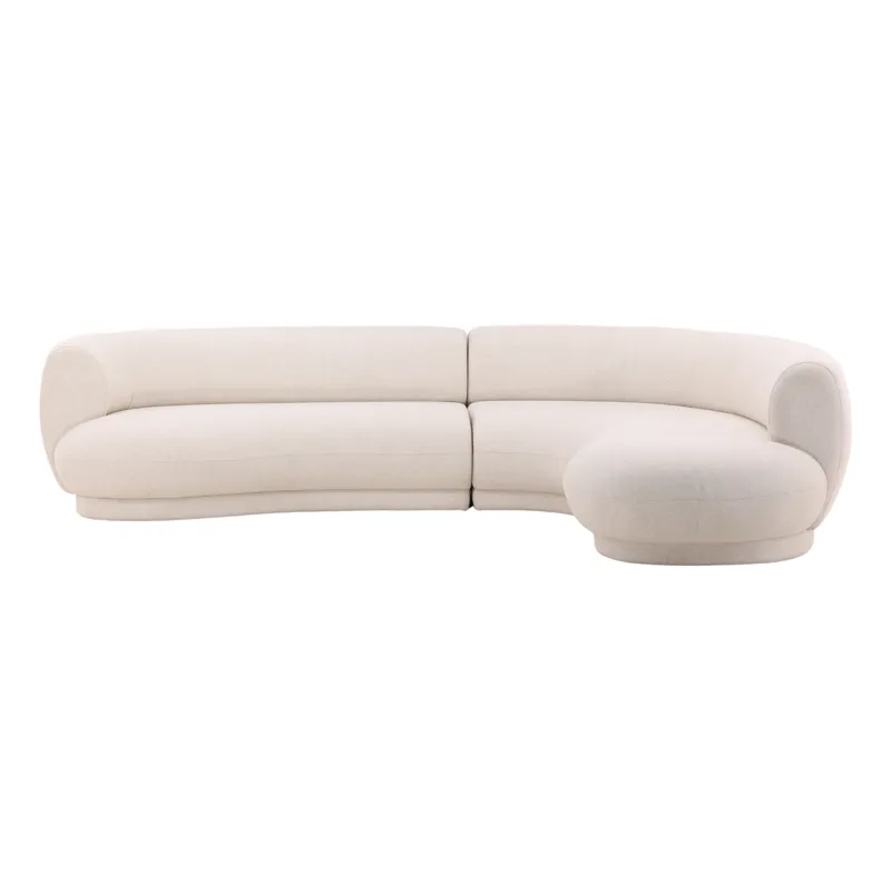 Lake Chaise Sectional Cream C0