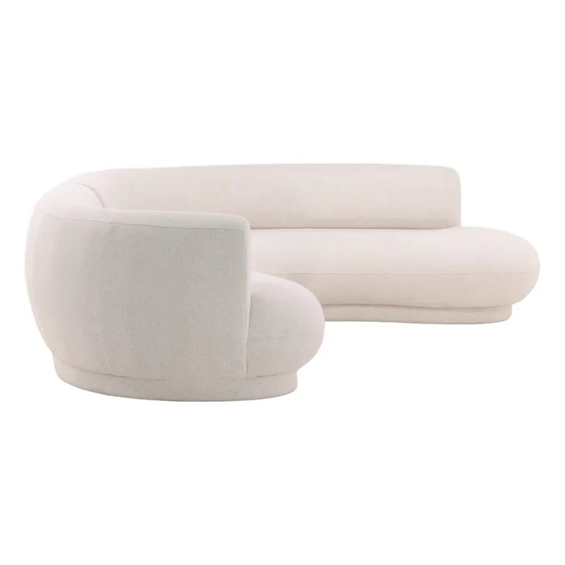 Lake Chaise Sectional Cream C0