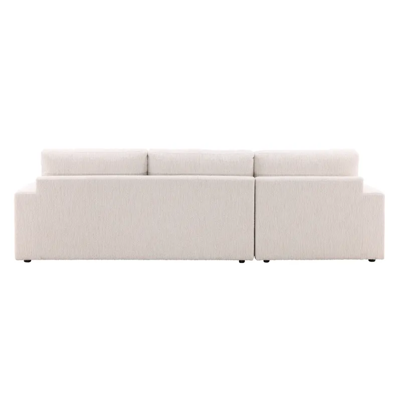 Bryce Chaise Sectional Cream