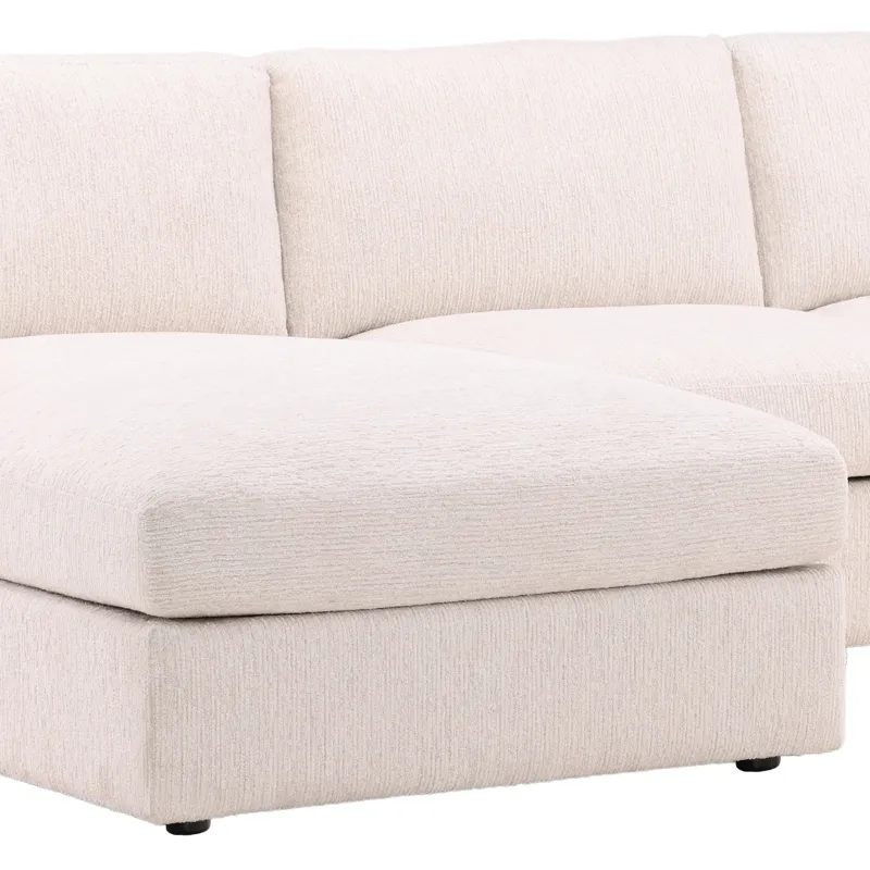 Bryce Chaise Sectional Cream