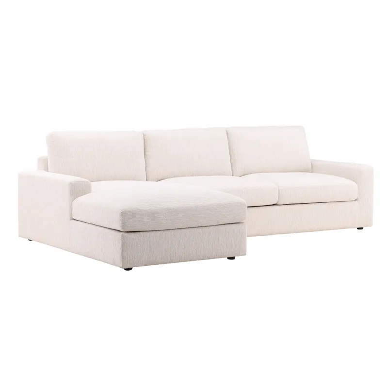 Bryce Chaise Sectional Cream
