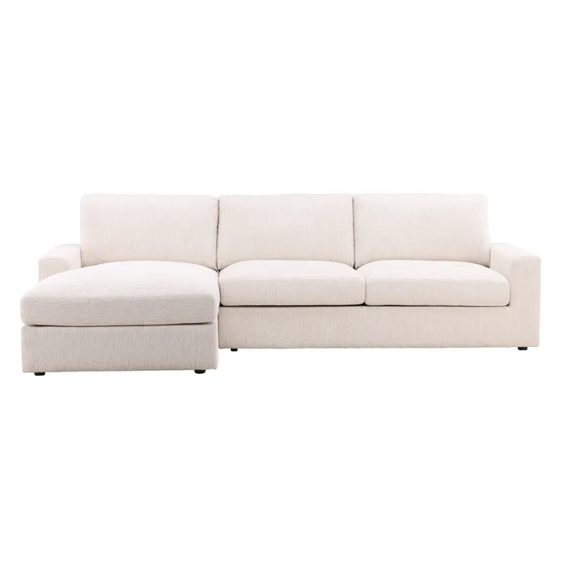 Bryce Chaise Sectional Cream