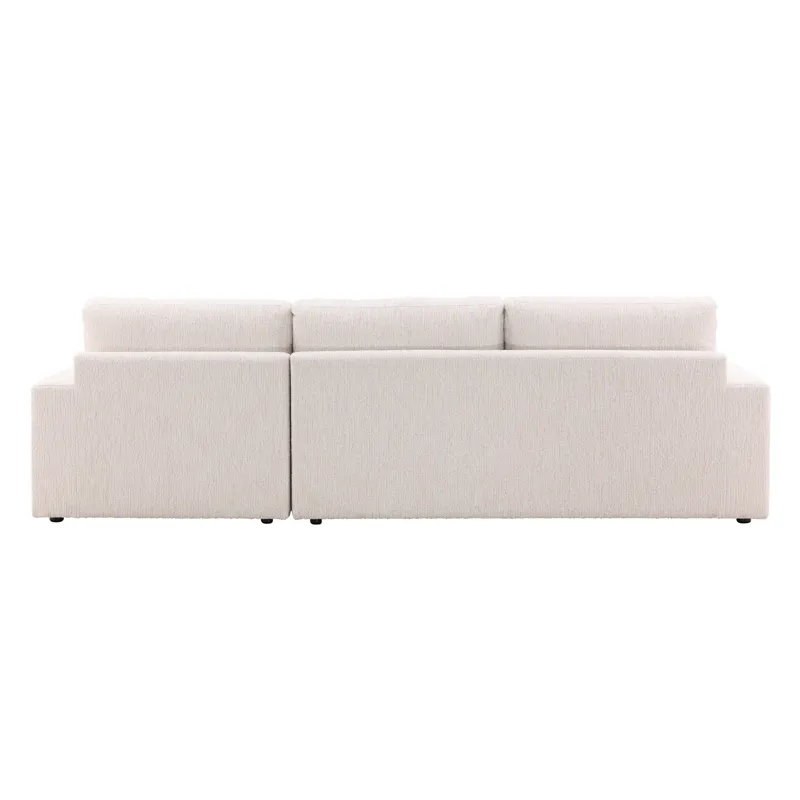 Bryce Chaise Sectional Cream