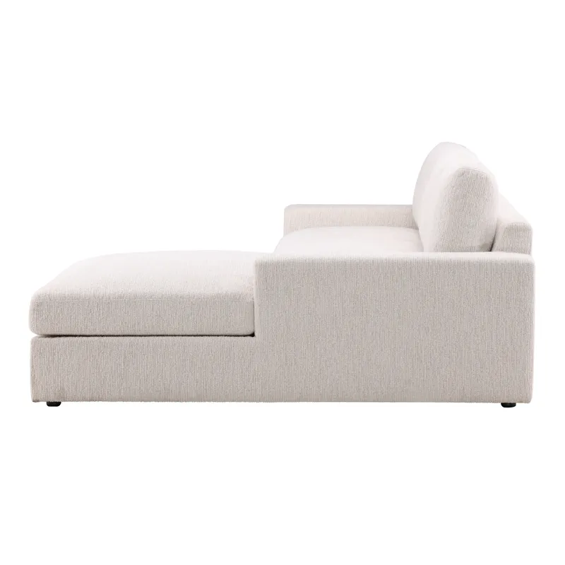 Bryce Chaise Sectional Cream