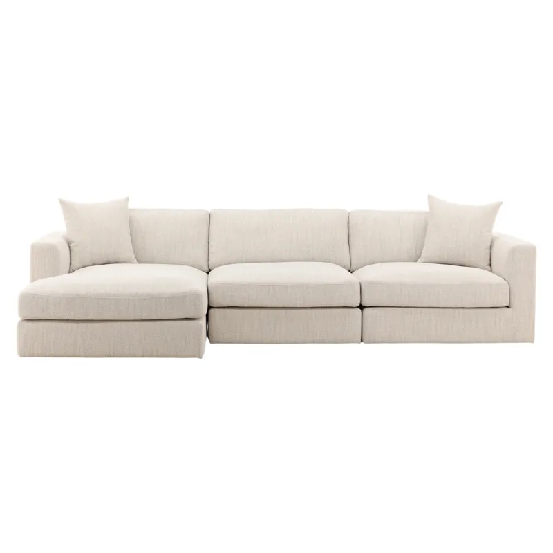 Erica Chaise Sectional Taupe