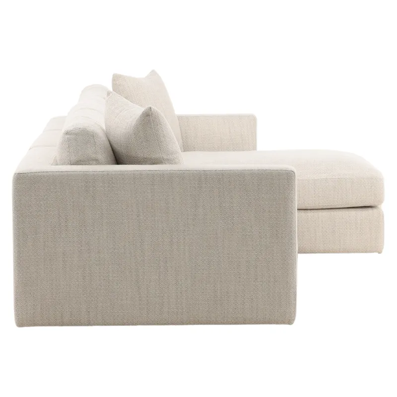 Erica Chaise Sectional Taupe