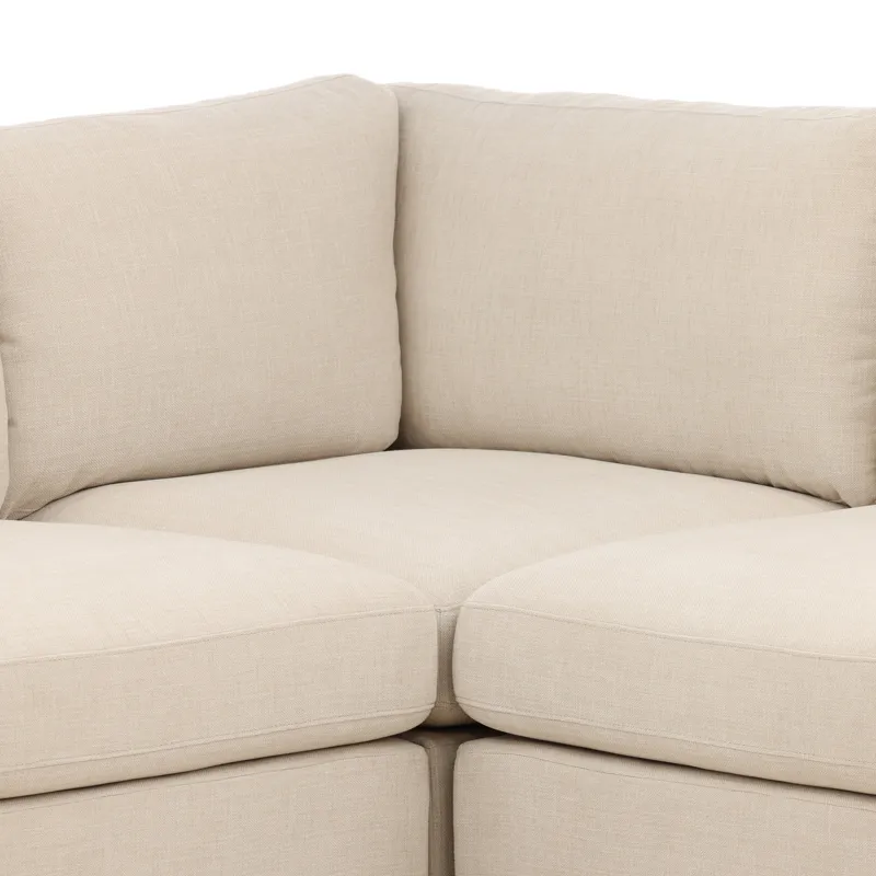 Araceli L-Shape Sectional Oatmeal