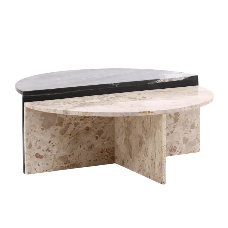 Harrington Coffee Table Set Of 2 Black Cream