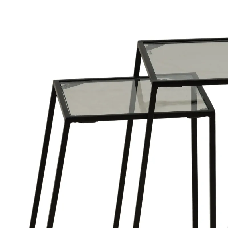 Eliska Nesting Tables Set Of 3 Black