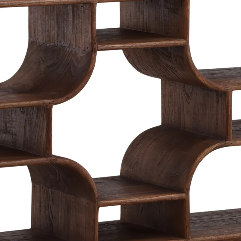 Gaetan Bookcase Brown 79\"