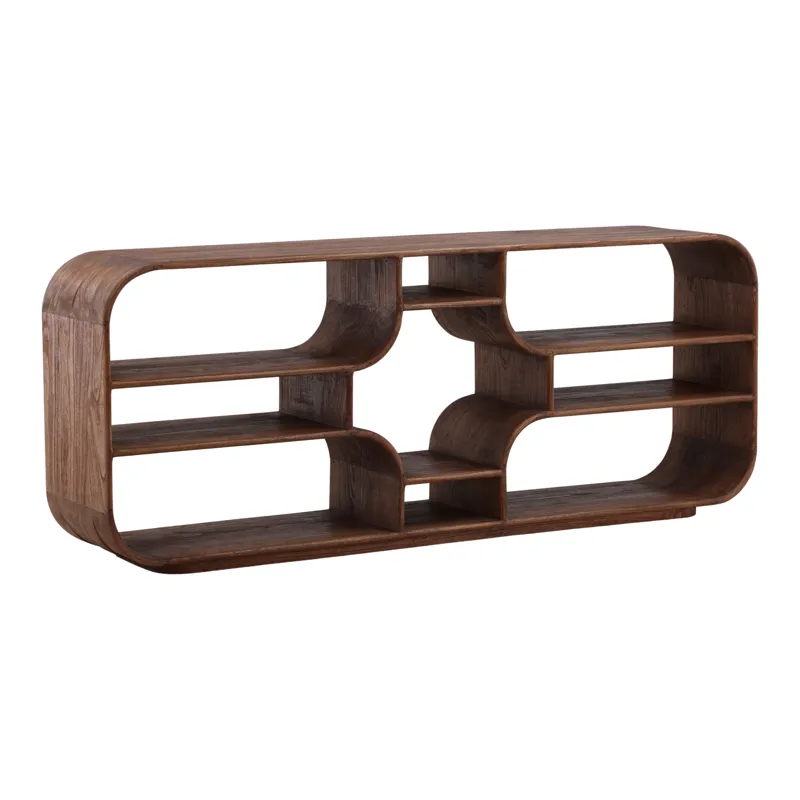 Gaetan Bookcase Brown 79\"