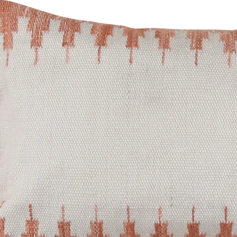 Penelope Pillow Terracotta Ivory