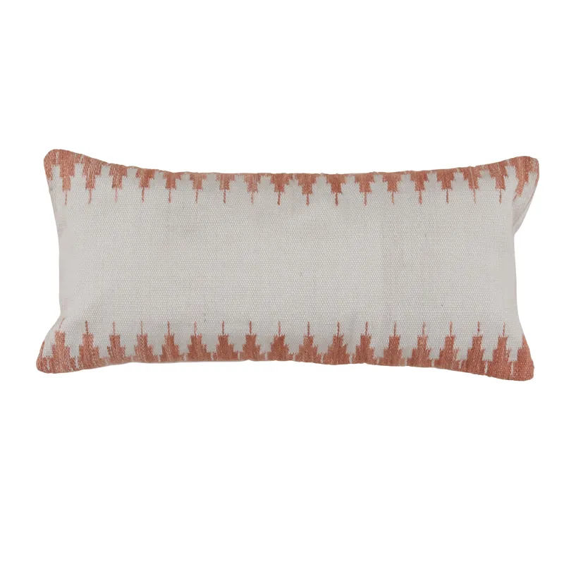 Penelope Pillow Terracotta Ivory