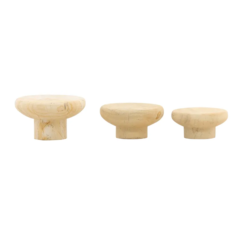 Brevin Sculptural Objects Set Of 3 Natural