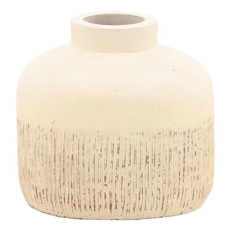 Egan Vase Off White