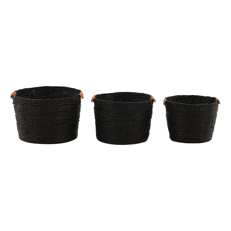 Lorian Basket Set Of 3 Black