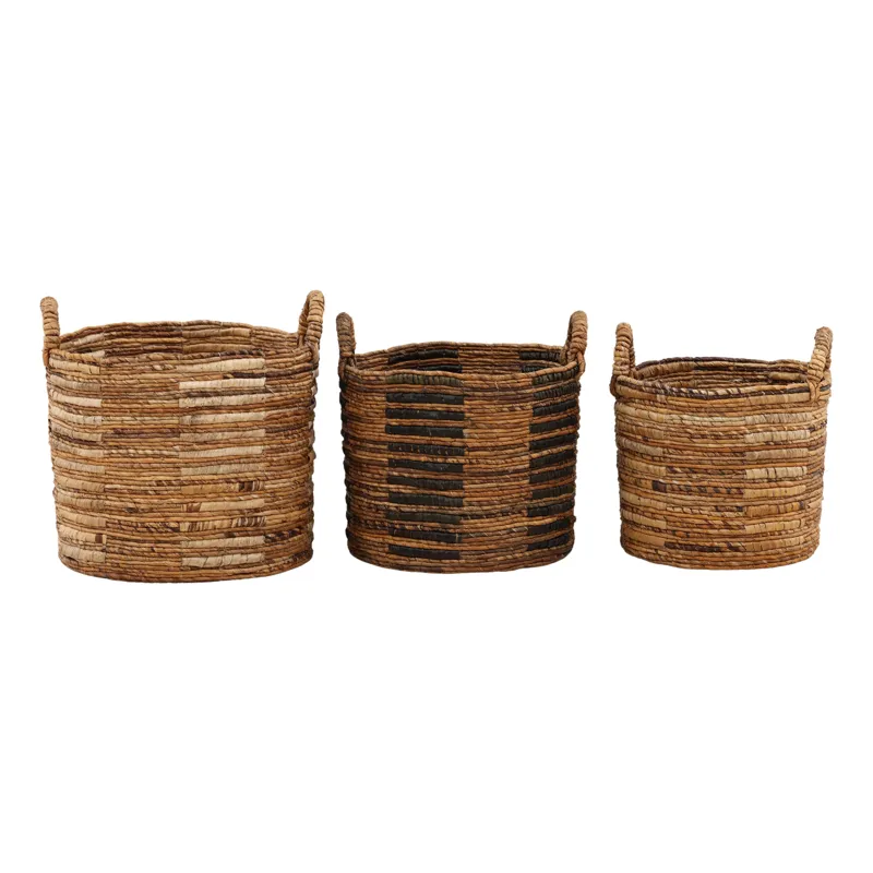 Rook Basket Set Of 3 Natural