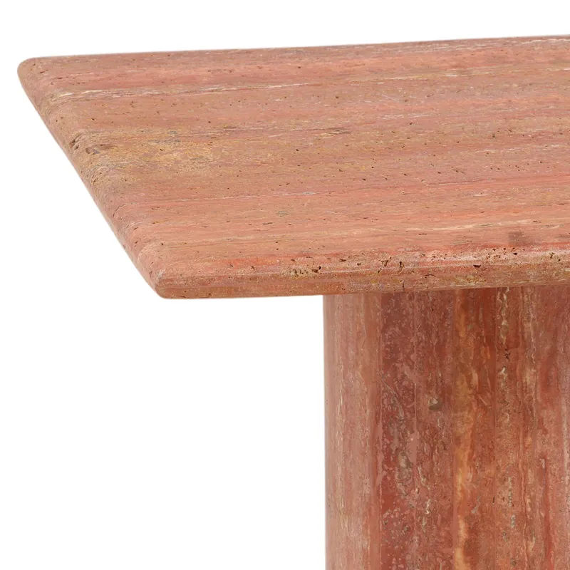 Selena Side Table Natural Red Large