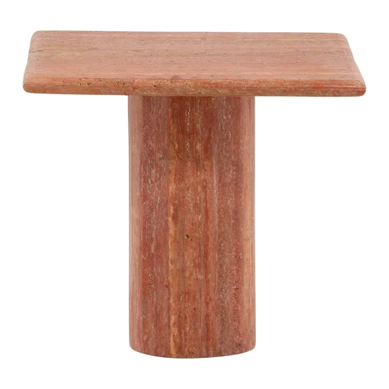 Selena Side Table Natural Red Large