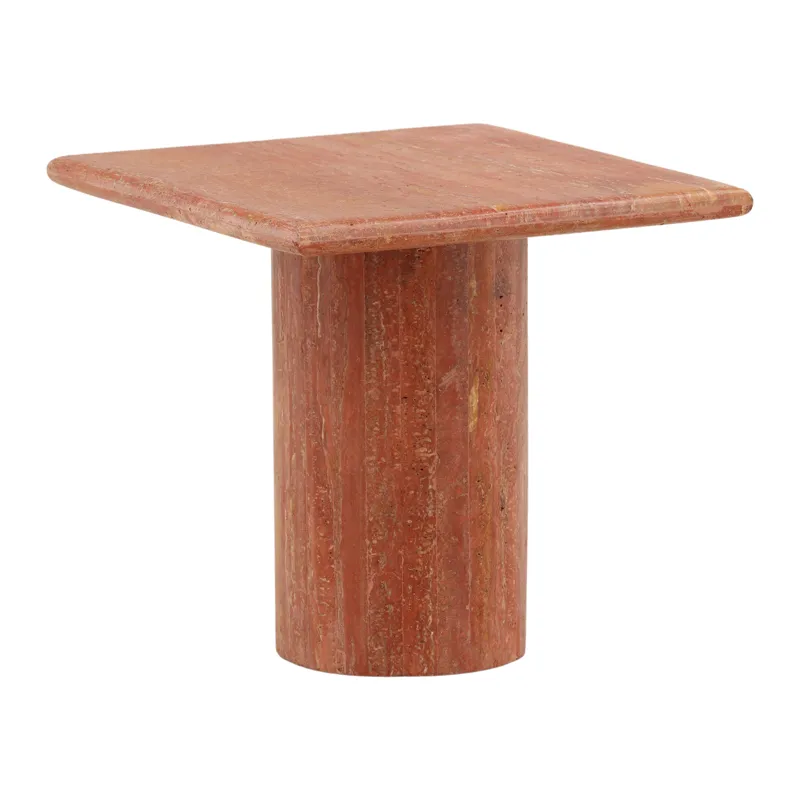 Selena Side Table Natural Red Medium