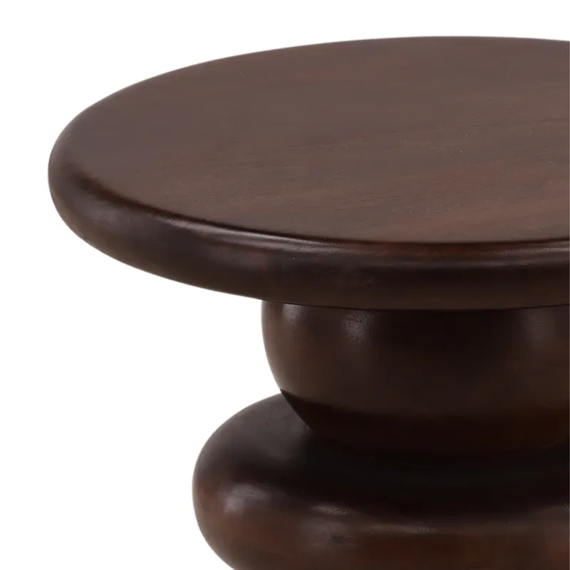 Vianne Side Table Dark Brown