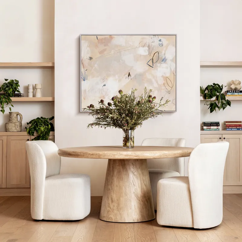 Marci Dining Table Weathered Natural Round