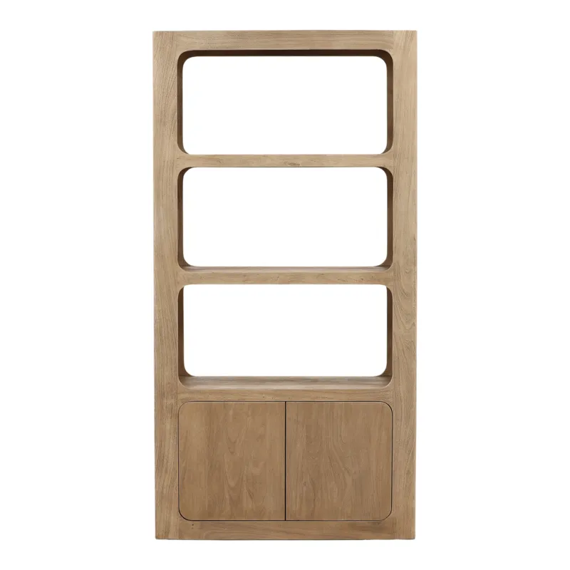 Leandra Bookcase Weathered Natural