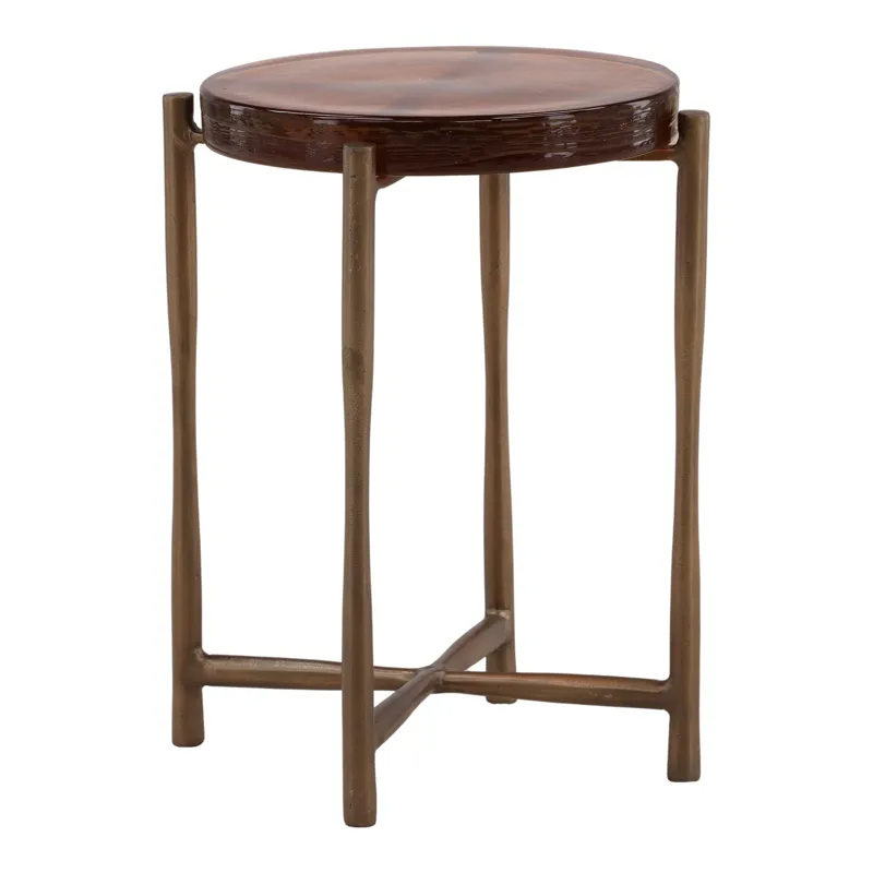 Jovanna Side Table Rust