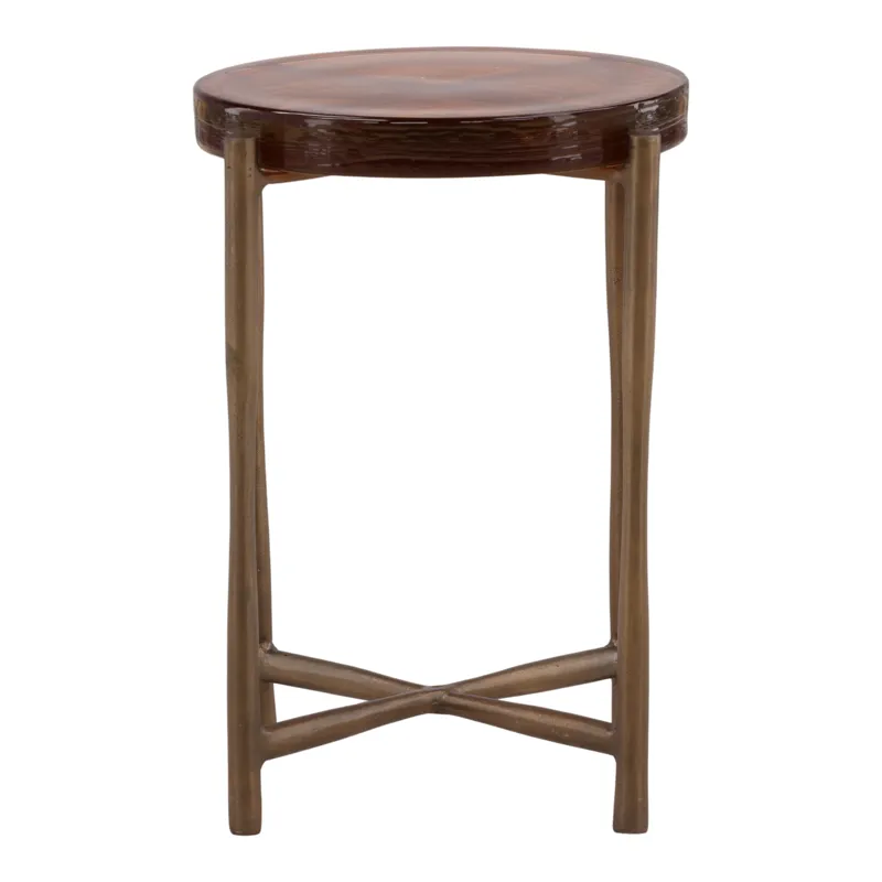 Jovanna Side Table Rust