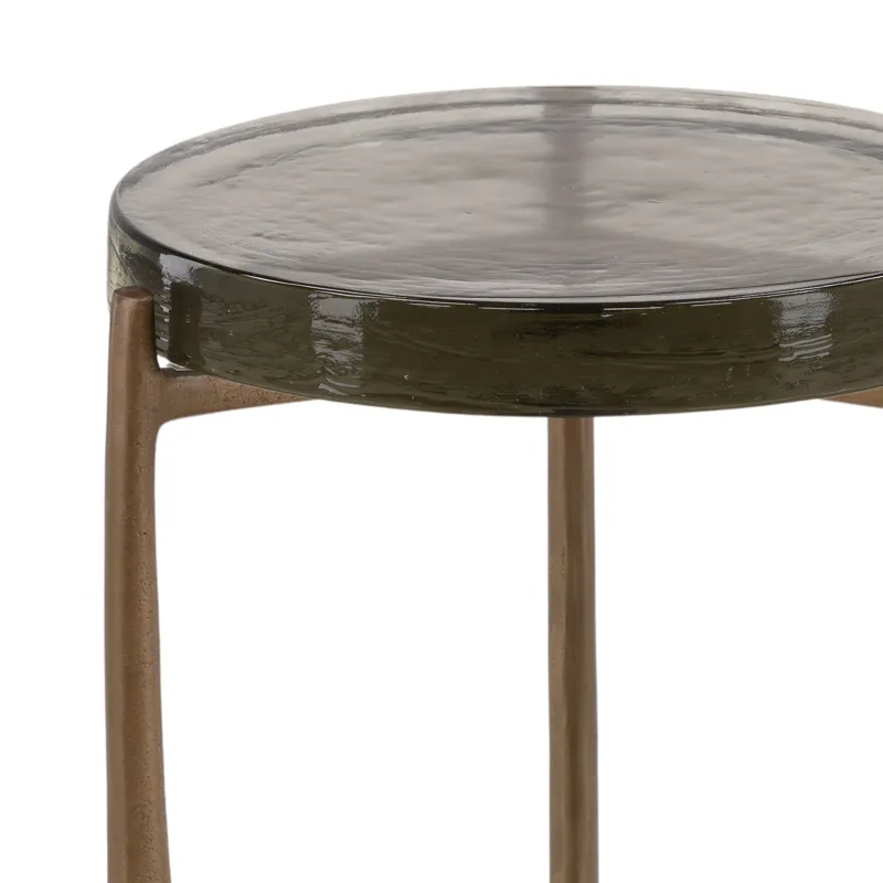 Corentin Side Table Antique Brass