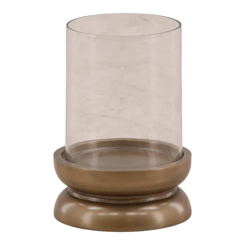 Fairmont Candle Holder Antique Brass Small