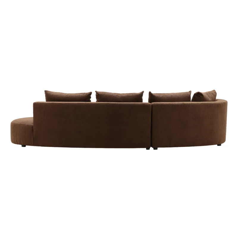 Sonia Chaise Sectional Brown