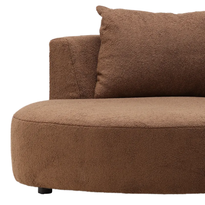Sonia Chaise Sectional Brown