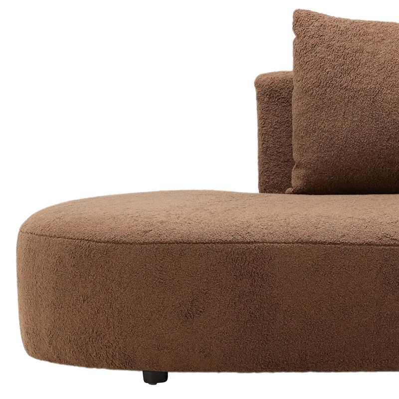 Sonia Chaise Sectional Brown